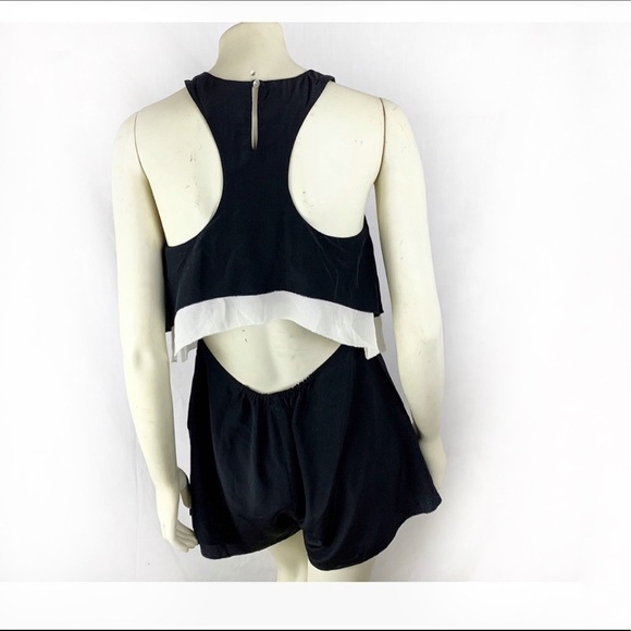 Madison Marcus black silk boho romper size S - Picture 3 of 6